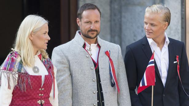 Mette-Marit, Haakon und Marius