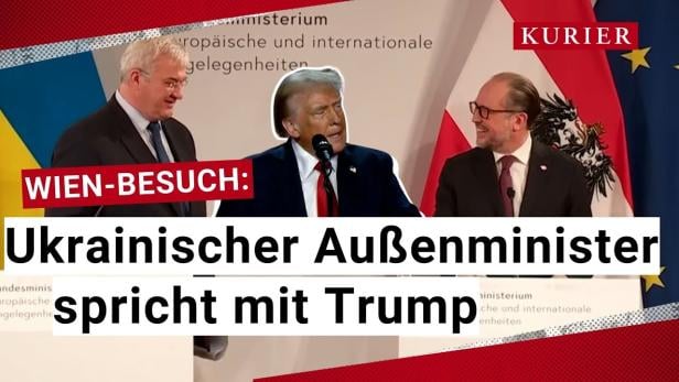 "Ich spreche mit Trump" - Ukrainischer Außenminister in Wien