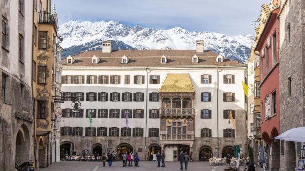 Die Altstadt von Innsbruck mit Blick auf das Goldene Dachl
