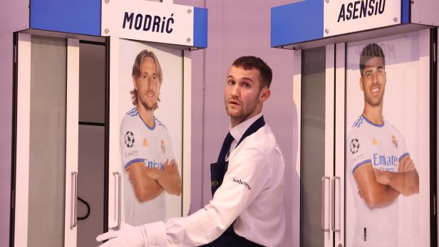 Bei Sotheby's in London wurden die Spinde von Real Madrid versteigert. Der Bestseller: Luca Modric.