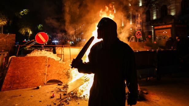 Zusammenstöße zwischen Polizei und Demonstranten in Georgien