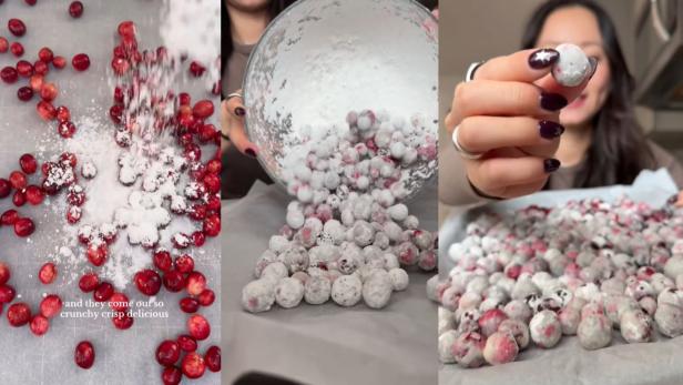 Candied Cranberries auf TikTok: Rezept für die crunchy Früchte