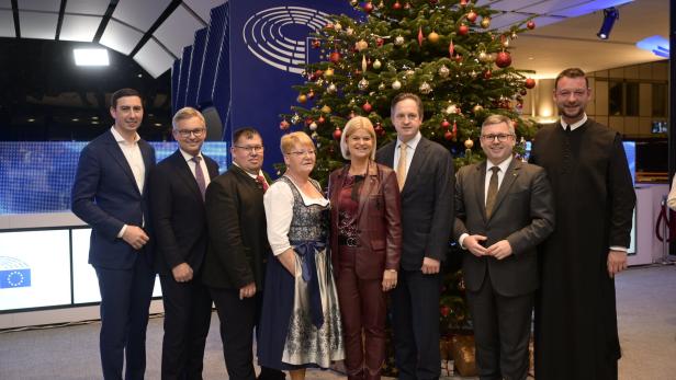 Österreich stellt dem EU-Parlament einen Baum auf