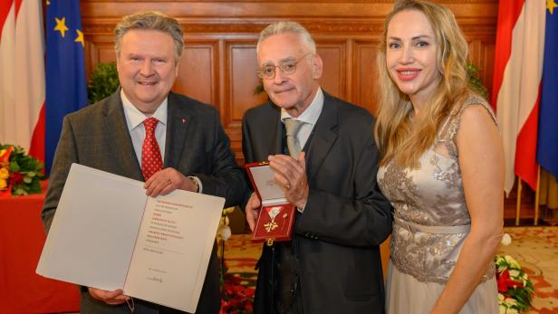 Bürgermeister Michael Ludwig, Christian und Ekaterina Mucha