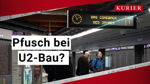 Beim U2-Bau soll gepfuscht worden sein