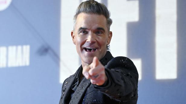 Robbie Williams bei der Premiere seines Films Better Man in Rom