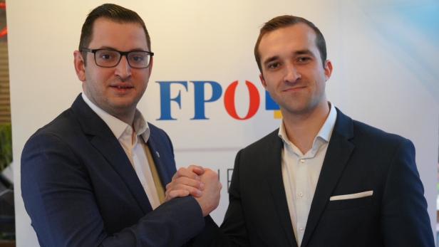 Philipp Gerstenmayer (l.) mit Wahlkampfleiter FPÖ-Gemeinderat Kevin Pfann. 