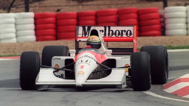 Ayrton Senna beim Grand Prix von Südafrika in Kyalami im Jahr 1992