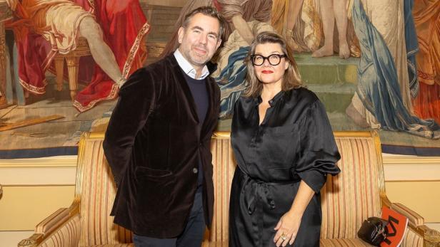 Lilli Hollein, Generaldirektorin des Wiener MAK und Olivier Gabet, Direktor der Kunstabteilung des Pariser Louvre