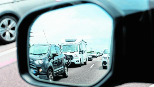 Verkehr am Elbtunnel