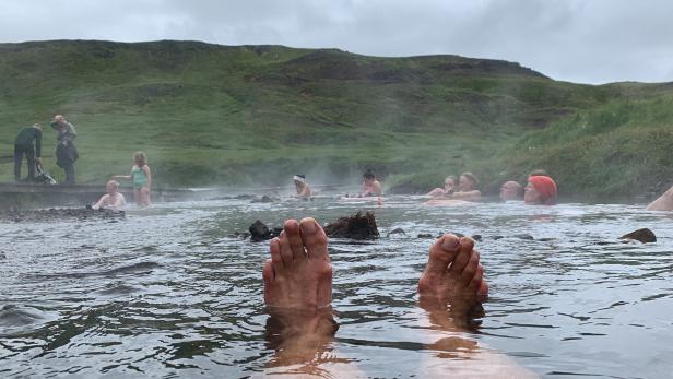 Beste Wanderung in Island: Hveragerði - gratis Bad im warmen Fluss