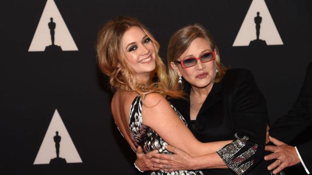 Billie Lourd und Carrie Fisher (2015)