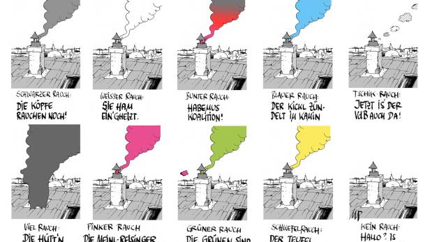 Koalitions-Konklave: Rauchzeichen und deren Bedeutung