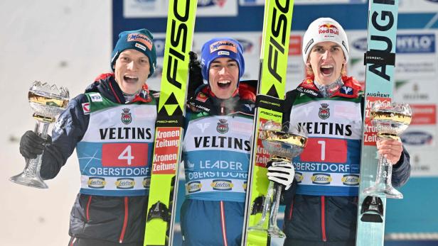 SKI JUMPING-FOUR HILLS-PODIUM