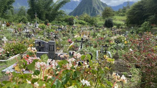 Der Friedhof Cimetière Paysager im Cirque de Salazie