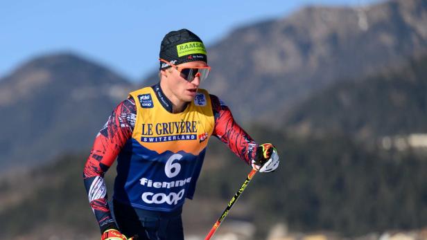 Langläufer Mika Vermeulen bei der Tour de Ski