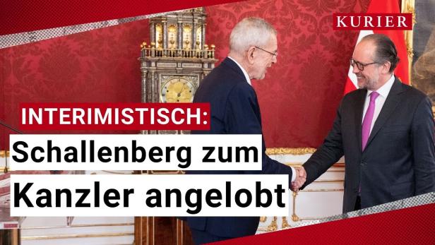 Schallenberg als Interimskanzler angelobt