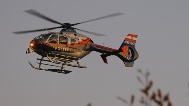 Polizeihubschrauber in der Luft