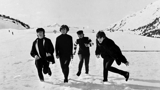 Der Besuch von John Lennon, George Harrison, Ringo Starr und Paul McCartney in Obertauern war 1965 ein Medienereignis 