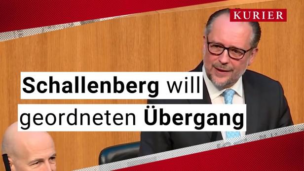 Kanzler Schallenberg will Übergang mit ruhiger Hand