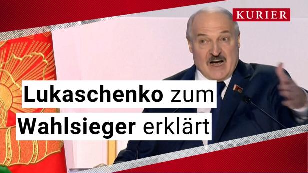 Lukaschenko zum Wahlsieger erklärt