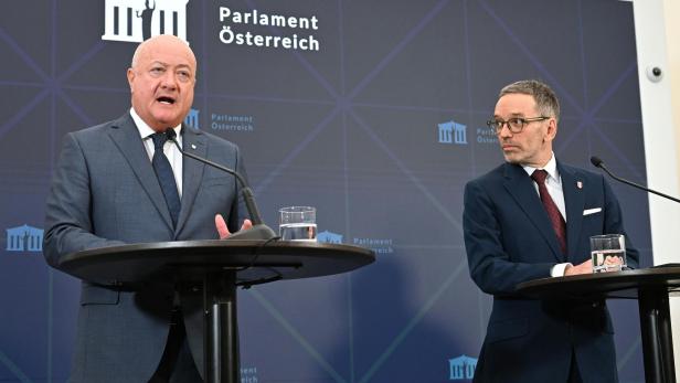 KOALITION: PRESSESTATEMENT VON FPÖ UND ÖVP: STOCKER (ÖVP) / KICKL (FPÖ)