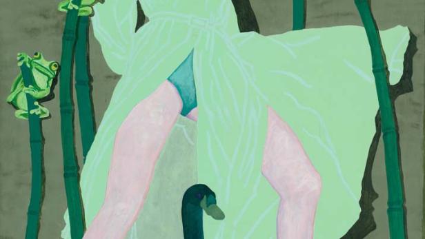 Kiki Kogelnik, Leda With Swan, 1978.jpg