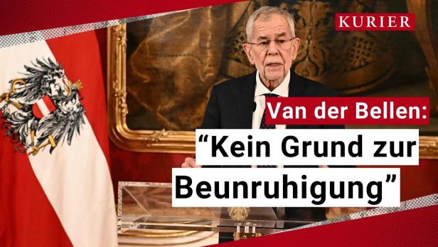 FPÖ-ÖVP-Aus: Statement von Alexander Van der Bellen