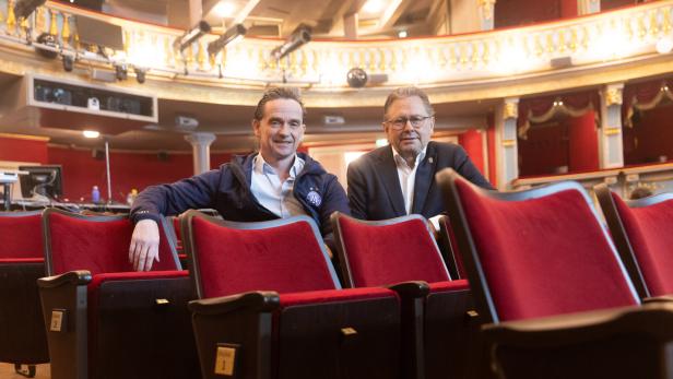Gollowitzer (l.) und Wrabetz im Theater an der Wien