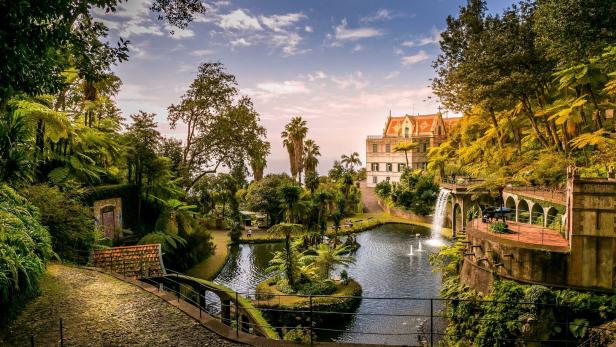 Der tropische Garten Monte Palace auf Madeira.