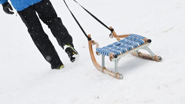 Der Mann war mit einer Rodel verunglückt