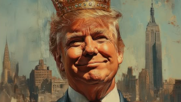 KI-Bild: Trump als König dargestellt 