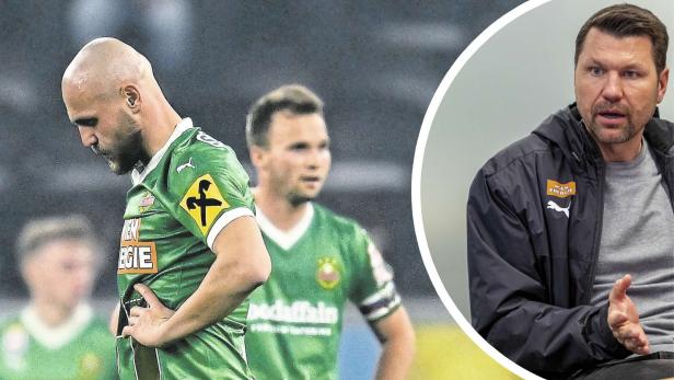 Die Krise von Rapid beschäftigt Sportchef Katzer (re.) ebenso wie Grgic und Seidl (Mitte)