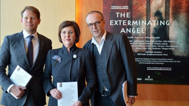 AUSTRIA THEATRE SALZBURG Festspielteam: Florian Wiegand, Helga Rabl-Stadler und Sven-Eric-Bechtolf