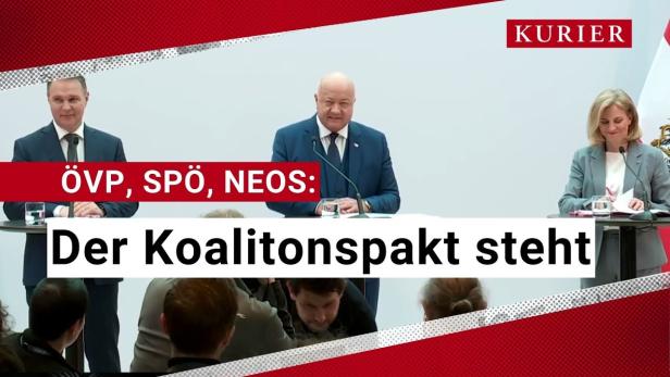 ÖVP/SPÖ/Neos: Das Regierungsprogramm der neuen Koalition