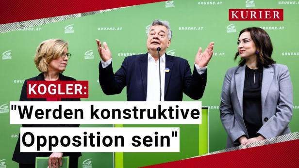 Pressekonferenz der Grünen zur neuen Regierung