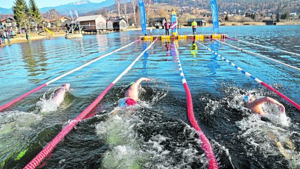 Die 25-Meter-Bahnen im Hallstätter See