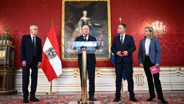 BUNDESPRÄSIDENT VAN DER BELLEN EMPFÄNGT PARTEIVORSITZENDE VON ÖVP, SPÖ UND NEOS Startschuss für Türkis-Rot-Pink: Fahrplan für die erste Regierungswoche