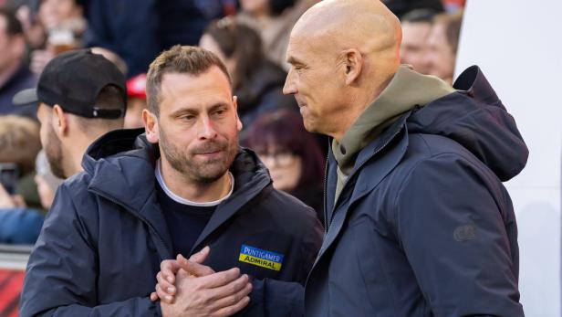 Sturm-Trainer Säumel und Salzburg-Coach Letsch Sturm-Trainer Säumel und Salzburg-Coach Letsch