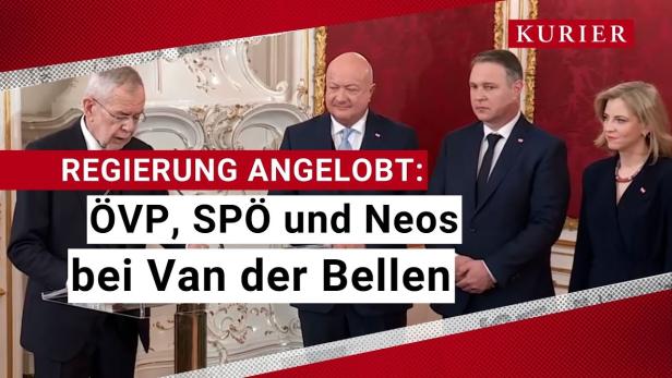Neue Regierung angelobt: Stocker ist Bundeskanzler