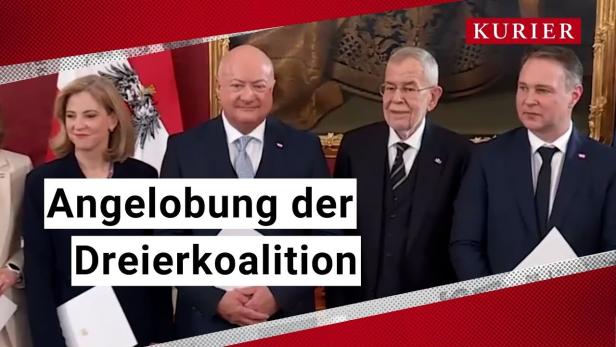 Dreierkoalition angelobt: Österreich hat eine neue Regierung