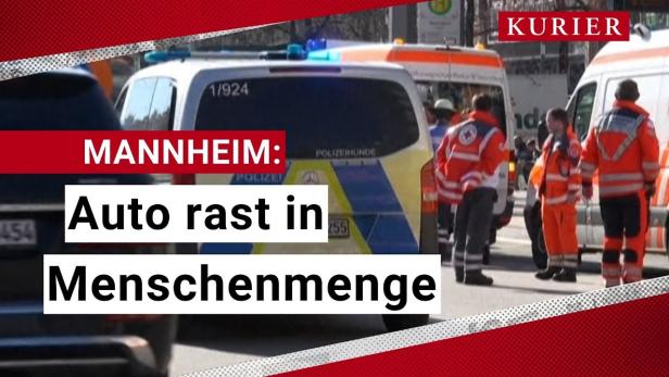 Mannheim: Auto rast in Menschenmenge