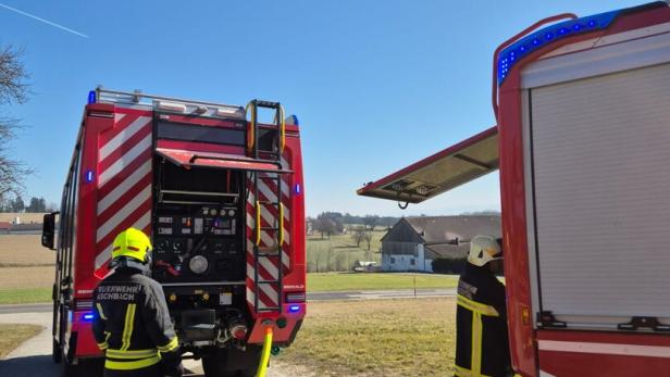 Feuerwehrleute aus Aukental, Aschbach und Krenstetten rückten zu Einsatz aus