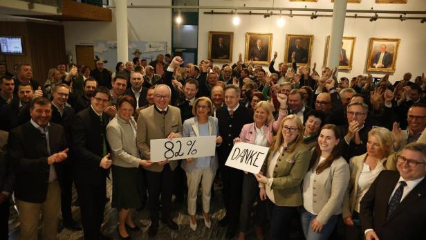 Johanna Mikl-Leitner feierte mit dem Bauernbund.