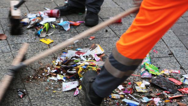 Aufräumen nach Rosenmontag