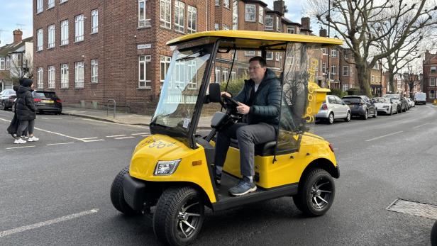 Mit dem Golfbuggy durch London: Ein neues Konzept für die verstopfte Metropole