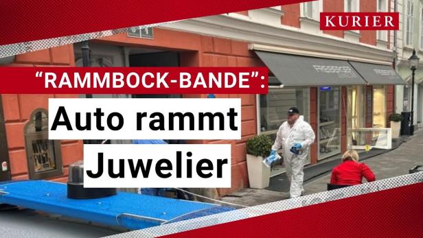 Rammbock-Bande: Auto rammt Juwelier