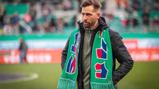 Guido Burgstaller war wieder im Stadion Guido Burgstaller war wieder im Stadion