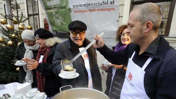 WIENER TAFEL "SUPPE MIT SINN 2011" Suppe mit Sinn: Gastronomen in ganz Österreich widmen ab 1. November eine Suppe auf ihrer Speisekarte der Tafel und spenden pro verkaufter Portion einen Euro.
