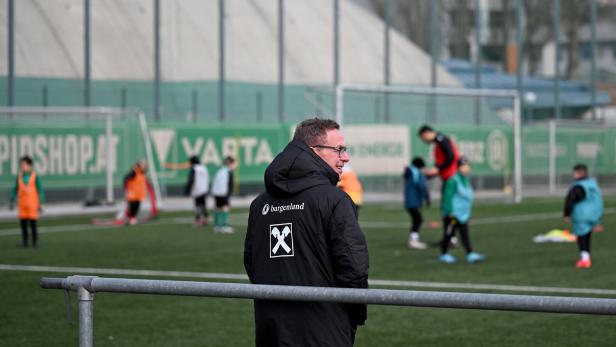 Teamchef Rangnick im Rapid-Trainingszentrum